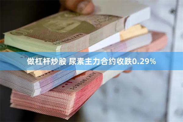 做杠杆炒股 尿素主力合约收跌0.29%